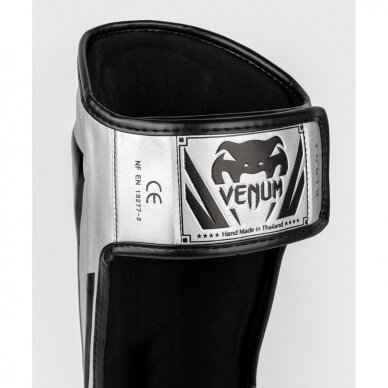 "Venum" kojų apsaugos Elite - Silver/Black 4