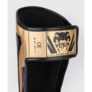 "Venum" kojų apsaugos Elite - Gold/Black 2