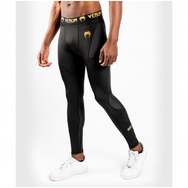 "Venum" kompresinės kelnės G-fit - Black/Gold 1