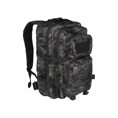 "MIL-TEC" kuprinė - DARK CAMO LASER CUT ASSAULT BACKPACK LG (14002780)