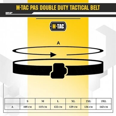"M-Tac" Diržas - Lite Tactical Belt Gen.II - Black (20436002) 3