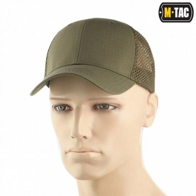 "M-Tac" Kepurė - Mesh Flex Ripstop Baseball Cap - Dark Olive (40569048) 2