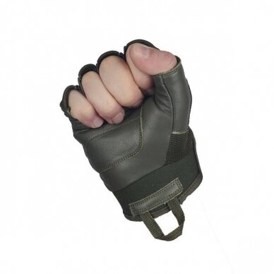 "M-Tac" pirštinės Assault Tactical Mk.4 Fingerless - Olive (90214001) 2