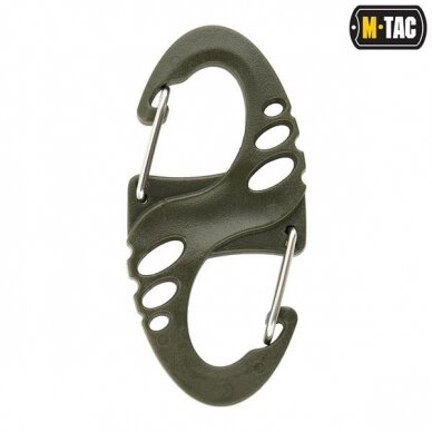 "M-Tac" karabinas - Plastic S-Hook Carabiner - Olive (MTC-SHKCRBNR-OD) 1