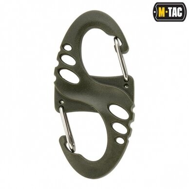 "M-Tac" karabinas - Plastic S-Hook Carabiner - Olive (MTC-SHKCRBNR-OD)