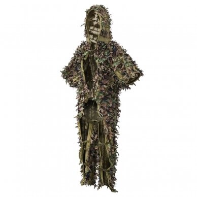 "Helikon" - maskuotės apsiaustas - LEAF GHILLIE SET - US Woodland (KP-LFG-PO-03)