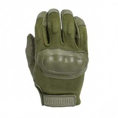 "Warrior" Pirštinės - ENFORCER HARD KNUCKLE GLOVES - OD GREEN (W-EO-EHK-OD)