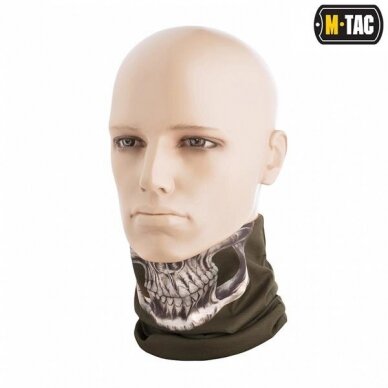 "M-Tac" apsauginė kaukė Lightweight Tube Scarf Reaper Skull - OD (HLI-SSB) 1