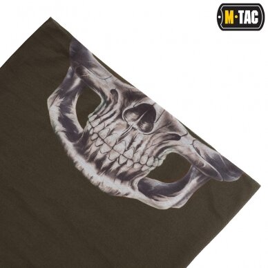 "M-Tac" apsauginė kaukė Lightweight Tube Scarf Reaper Skull - OD (HLI-SSB) 4