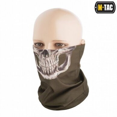 "M-Tac" apsauginė kaukė Lightweight Tube Scarf Reaper Skull - OD (HLI-SSB)