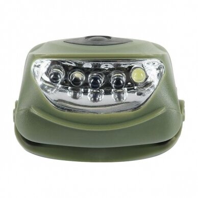 "M-Tac" Prožektorius 4+1 LED - Olive (MTC-HL-022-OD) 6