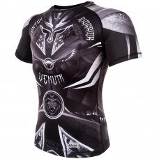 "Venum" MMA marškinėliai trump. rankov. Gladiator - Black/White