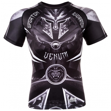 "Venum" MMA marškinėliai trump. rankov. Gladiator - Black/White