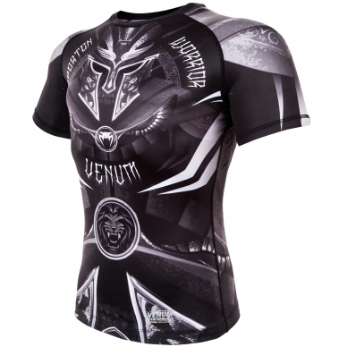 "Venum" MMA marškinėliai trump. rankov. Gladiator - Black/White 1