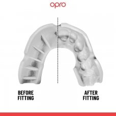 "OPRO" dantų apsauga vaikams Self-Fit Bronze - White