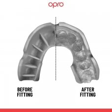 "OPRO" dantų apsauga vaikams Self-Fit Silver - Clear