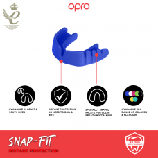 "OPRO" dantų apsauga vaikams Snap-Fit - Blue