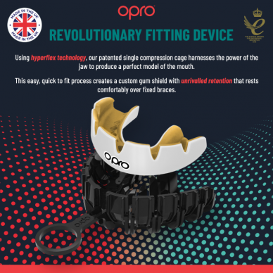 "OPRO" dantų apsauga turintiems breketus Instant Custom Braces Single Colour - Black/White 4