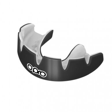 "OPRO" dantų apsauga turintiems breketus Instant Custom Braces-Fit Single Colour - Black/White