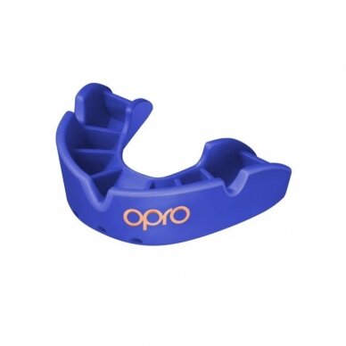 "OPRO" dantų apsauga vaikams Self-Fit Bronze - Blue