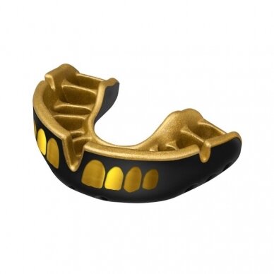 "OPRO" dantų apsauga Self-Fit GEN5 Gold Grillz - Black/Red