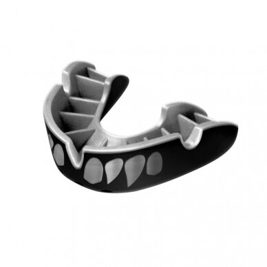 "OPRO" dantų apsauga GEN5 Silver Jaws - Black/Silver