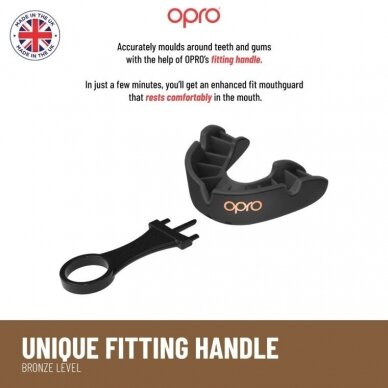 "OPRO" dantų apsauga Self-Fit Bronze - White 3