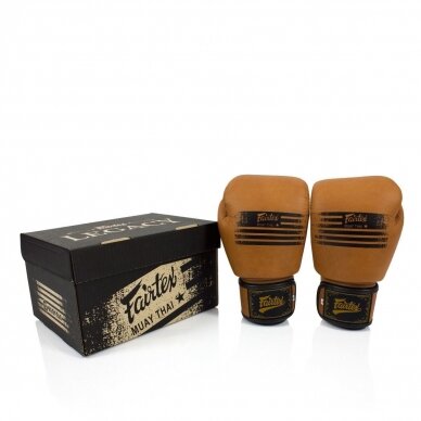 "Fairtex" bokso pirštinės  Legacy - Matte Brown 2