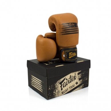 "Fairtex" bokso pirštinės  Legacy - Matte Brown 3