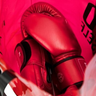 "Fairtex" bokso pirštinės Metallic - Red 4