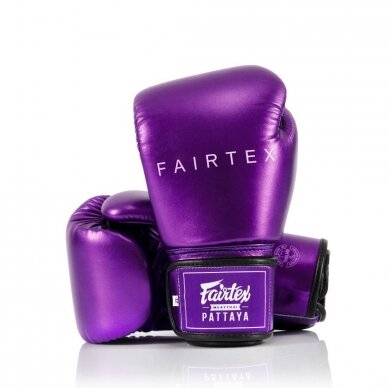 "Fairtex" bokso pirštinės Metallic - Purple