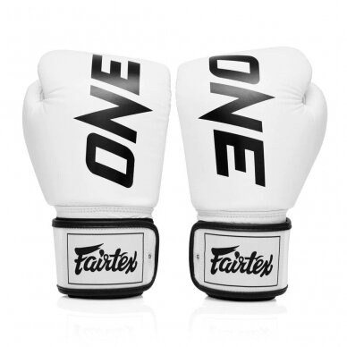 "Fairtex" bokso pirštinės ONE Championship - White 1