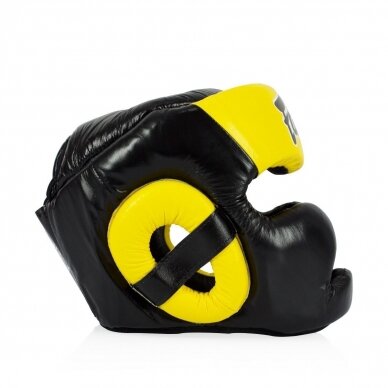 "Fairtex" šalmas - HG13 - Black/Yellow 2