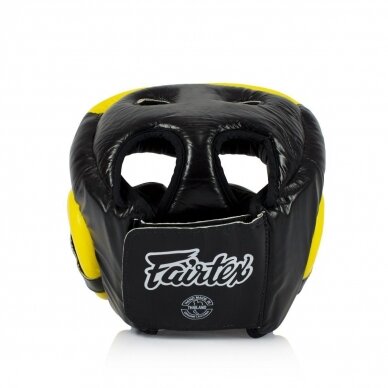 "Fairtex" šalmas - HG13 - Black/Yellow 3