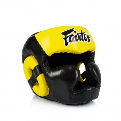 "Fairtex" šalmas - HG13 - Black/Yellow