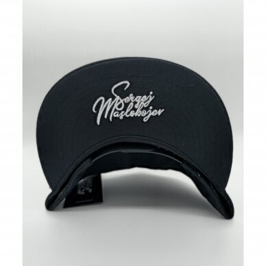 "Sergej Maslobojev" vardinė kepurė - Flat Snapback BS - Black 3