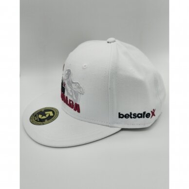 "Sergej Maslobojev" vardinė kepurė - Flat Snapback BS - White 2