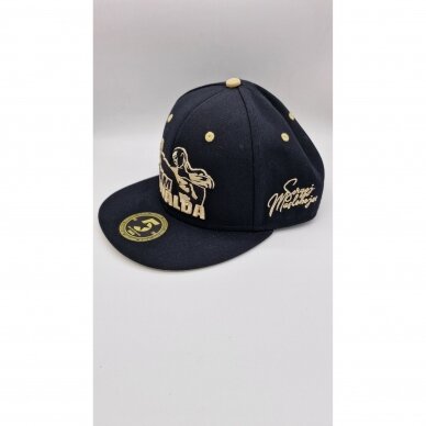 "Sergej Maslobojev" vardinė kepurė - Flat Snapback - Black/Gold