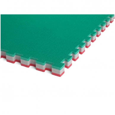 "Trocellen" sertifikuotas tatamis ProGame - II rūšis 4cm kietas - Red/Green 1