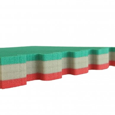 "Trocellen" sertifikuotas tatamis ProGame - II rūšis 5cm - Red/Green 6