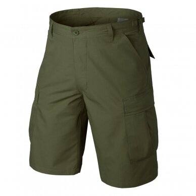 "Helikon" Šortai - BDU SHORTS - POLYCOTTON RIPSTOP - Olive Green (SP-BDK-PR-02)