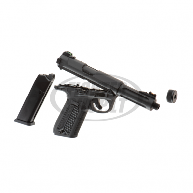 Airsoft - "Action Army" Šratasvydžio pistoletas - AAP01 GBB Full Auto / Semi Auto - Black 4