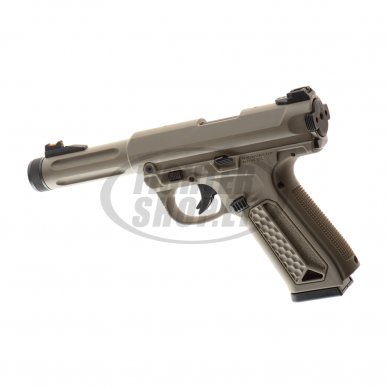Airsoft - "Action Army" Šratasvydžio pistoletas - AAP01 GBB Full Auto / Semi Auto - Dark Earth 2