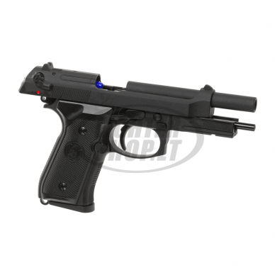 Airsoft - "KJ Works" Šratasvydžio pistoletas M9 A1 Full Metal GBB - Black 1