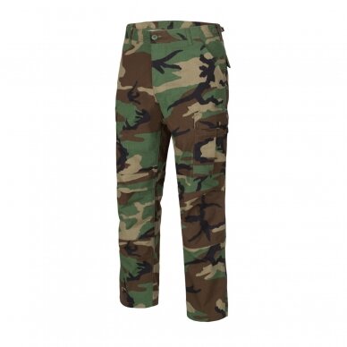 "Helikon" Taktinės kelnės - BDU PANTS - POLYCOTTON RIPSTOP - US Woodland (SP-BDU-PR-03)