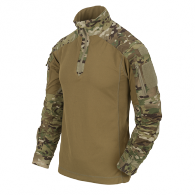 "Helikon" taktiniai marškinėliai - MCDU COMBAT SHIRT - MultiCam / Coyote A (BL-MCD-NR-3411A)