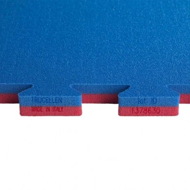 "Trocellen" sertifikuotas tatamis ProGame Multi Sport - II rūšis 2.2cm - Blue/Red 2