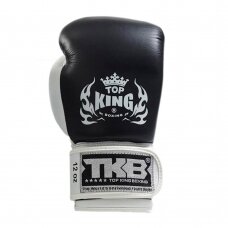 "Top King" bokso pirštinės - Double Lock Air - Black/White