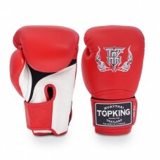 "Top King" bokso pirštinės - Super Air Triple - Red/Black/White