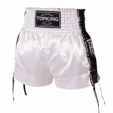 "Top King" K1 / Thai šortai - White/Black